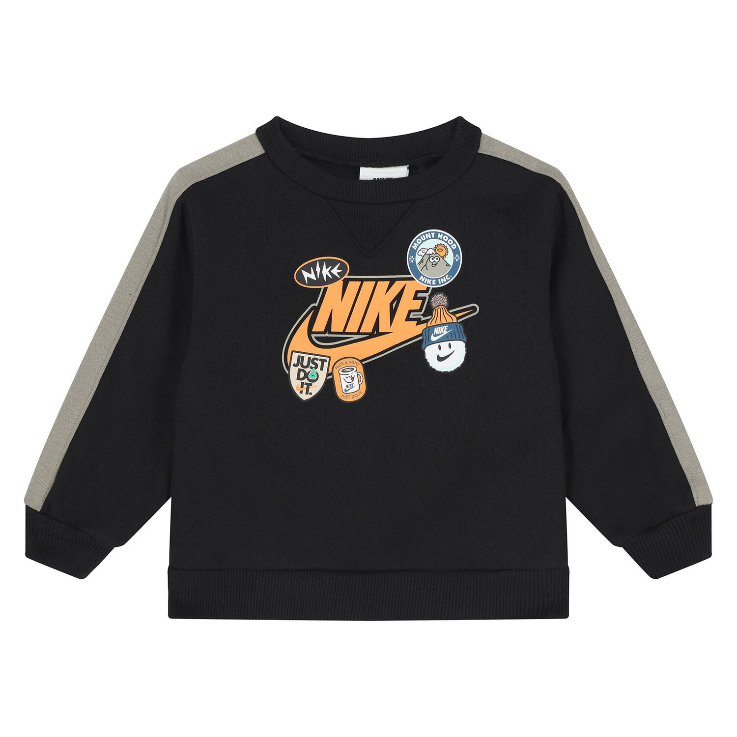 Younger Boys Black Logo Tracksuit, 1, hi-res