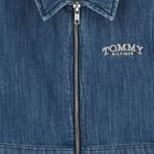 Girls Blue Logo Denim Dress, 1, hi-res