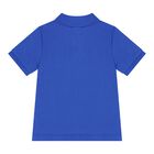 Baby Boys Blue Polo Bear Polo Shirt, 1, hi-res