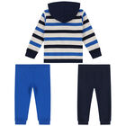 Younger Boys Navy & Blue Tracksuit, 1, hi-res
