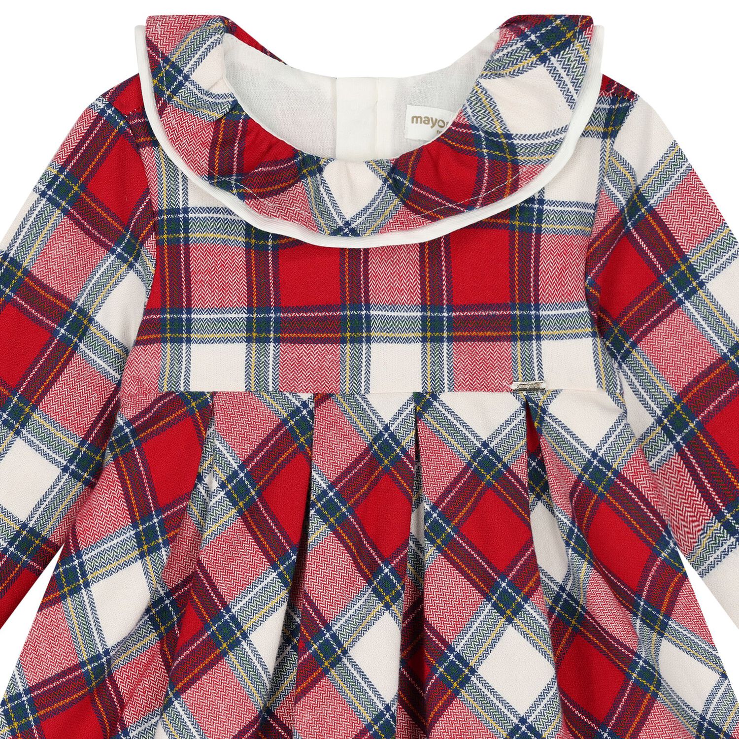 Baby Girls Red Tartan Dress, 1, hi-res image number null