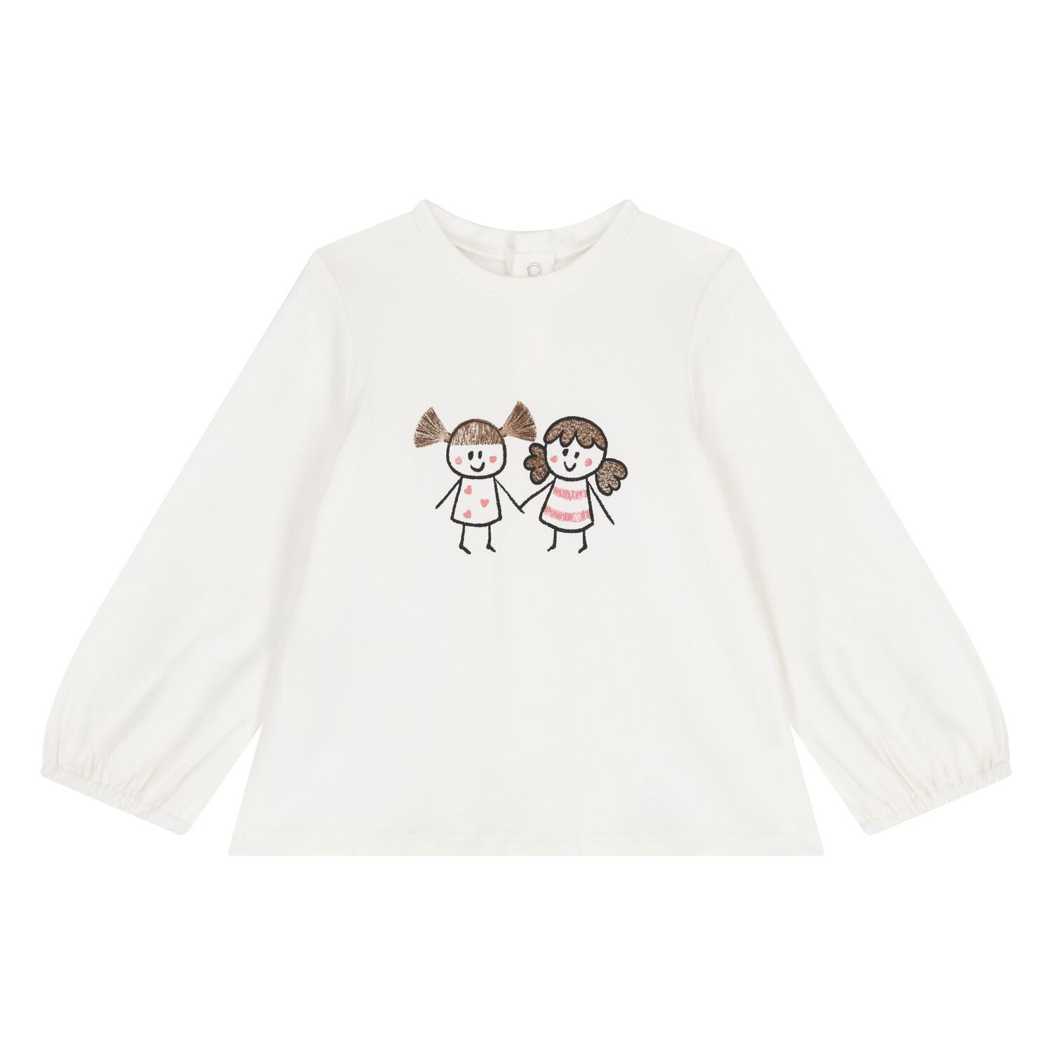 Baby Girls Ivory & Pink 3 Piece Tracksuit, 1, hi-res