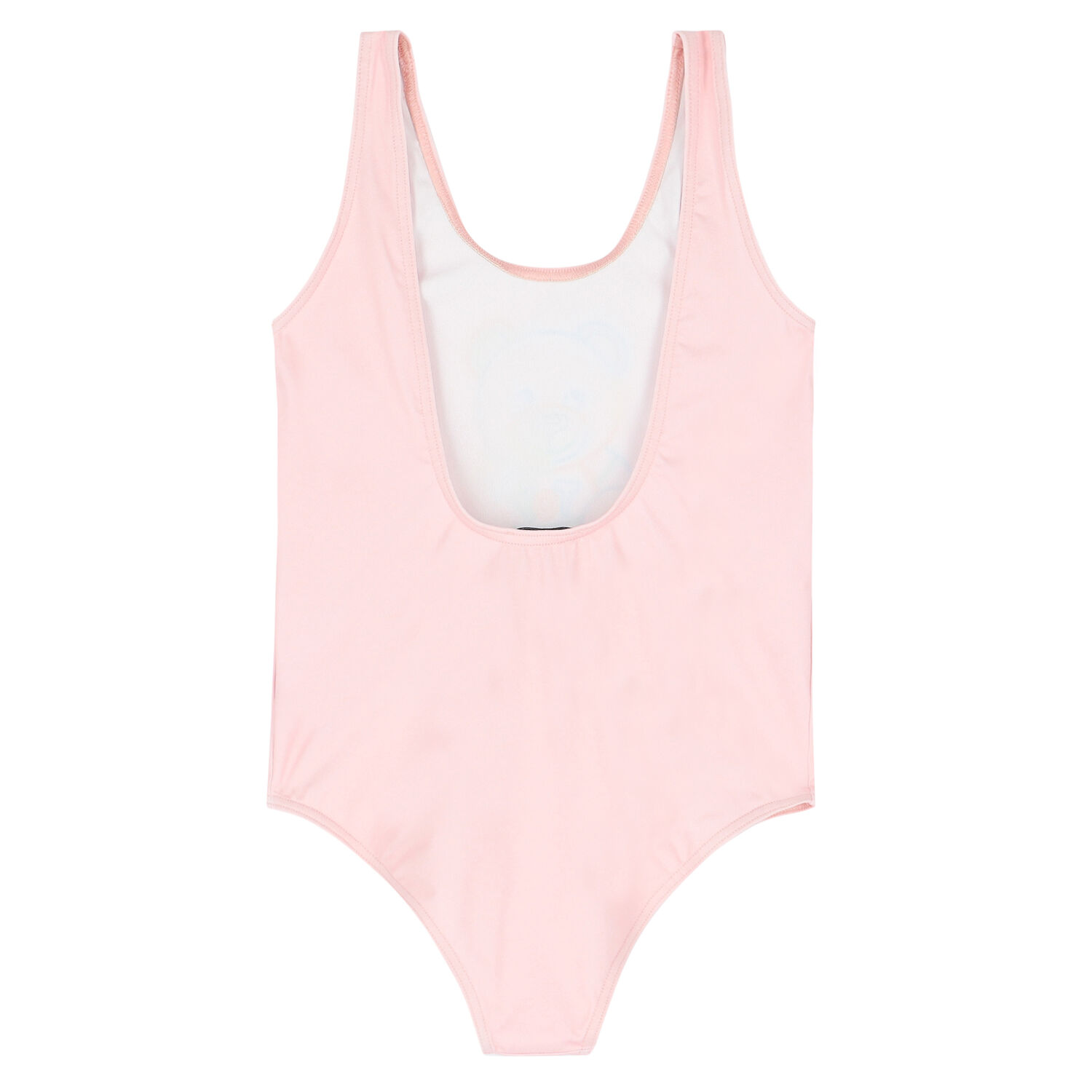 Girls Pink Teddy Logo Swimsuit, 2, hi-res