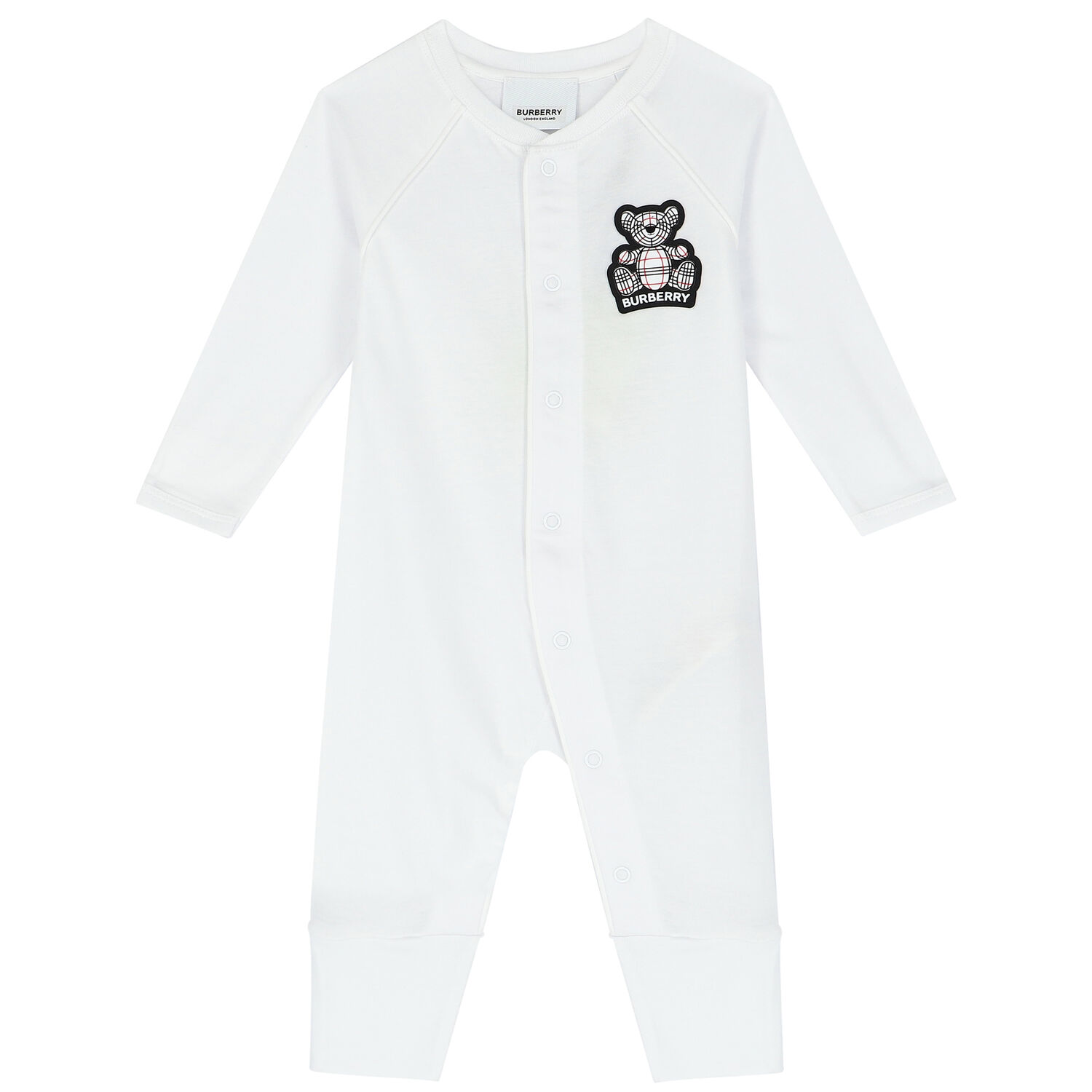 White Bear Logo Babygrow, 1, hi-res