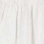 Girls White Cotton Broderie Polo Dress, 2, hi-res