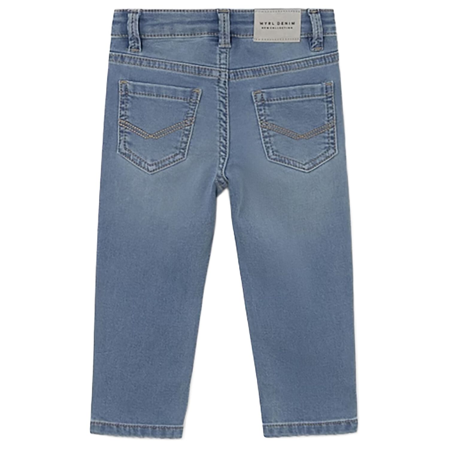 Younger Boys Blue Denim Jeans, 1, hi-res