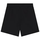 Boys White & Black Logo Shorts Set, 1, hi-res