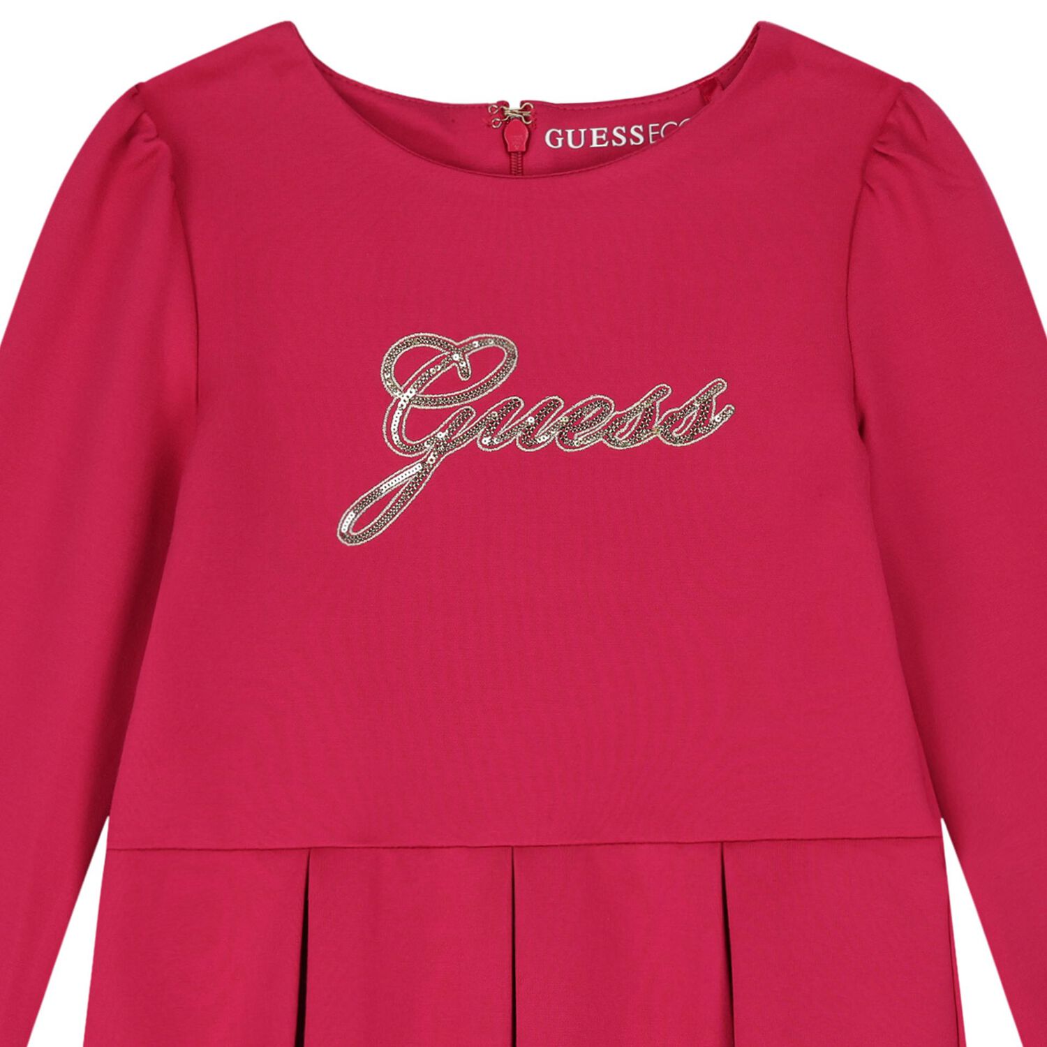 Girls Pink Logo Dress, 2, hi-res