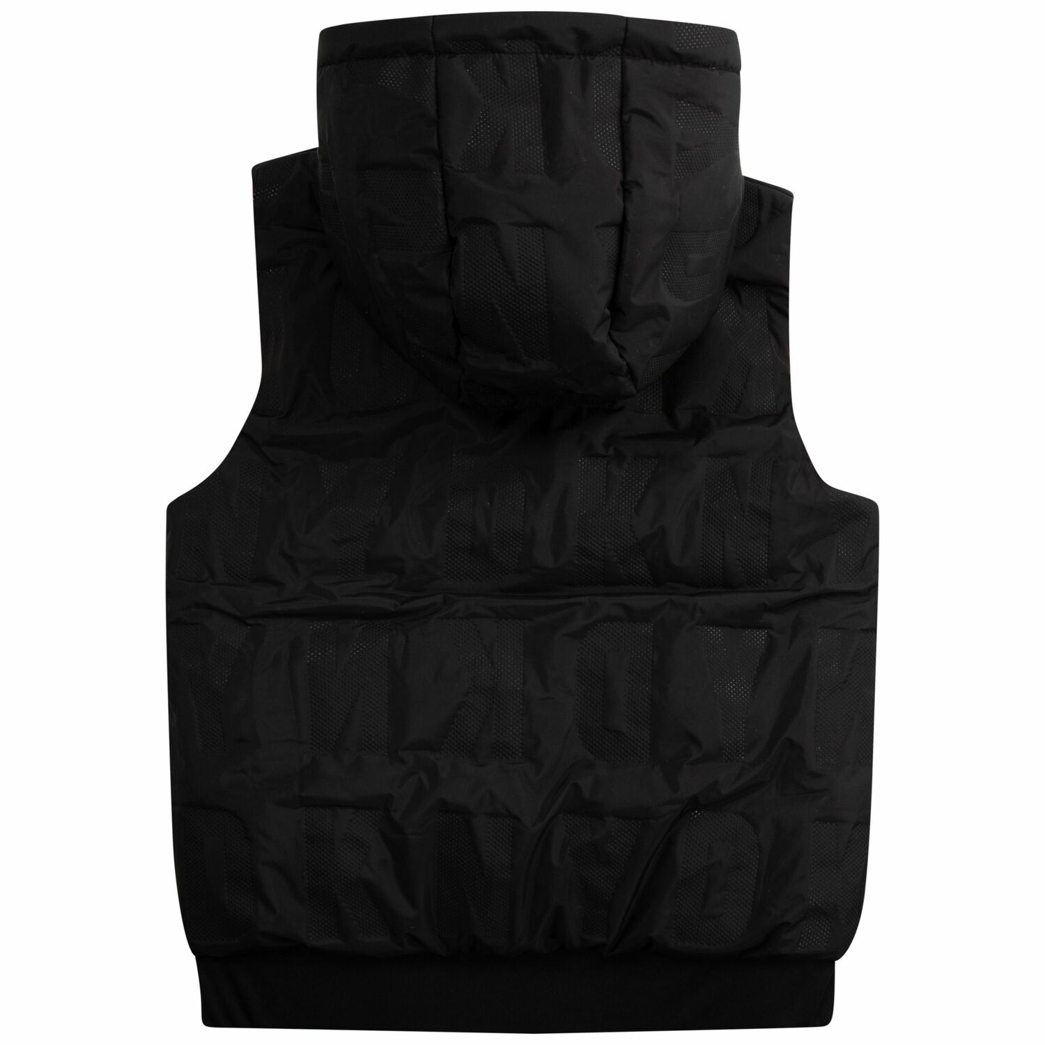 Boys Coral & Black Reversible Logo Gilet, 1, hi-res image number null