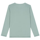 Boys Green Logo Long Sleeve Top, 2, hi-res