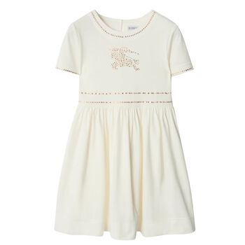 Girls Ivory Equestrian Knight Dress