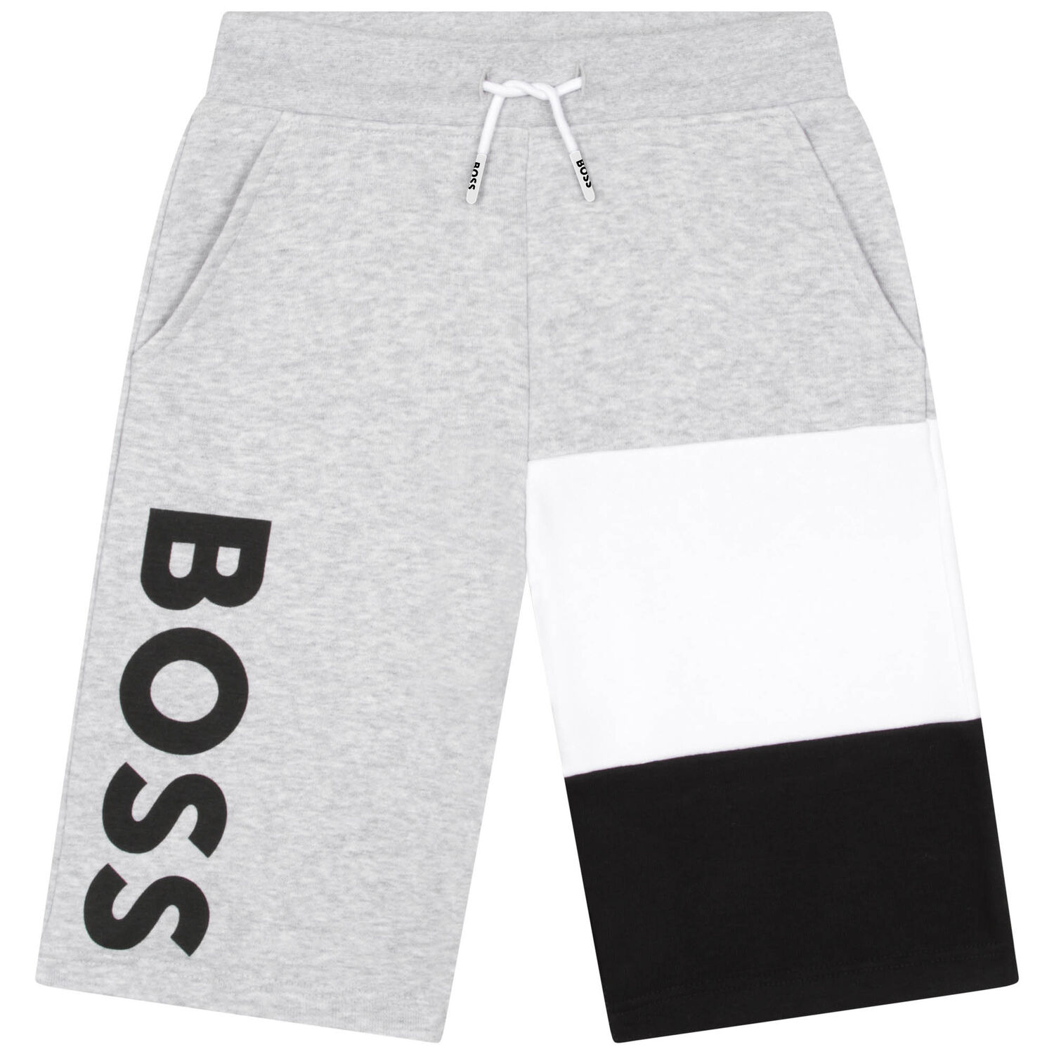 Boys Grey Logo Shorts, 1, hi-res image number null