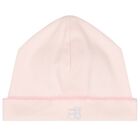 Baby Girls Pink Cotton Babygrow & Hat Set, 1, hi-res