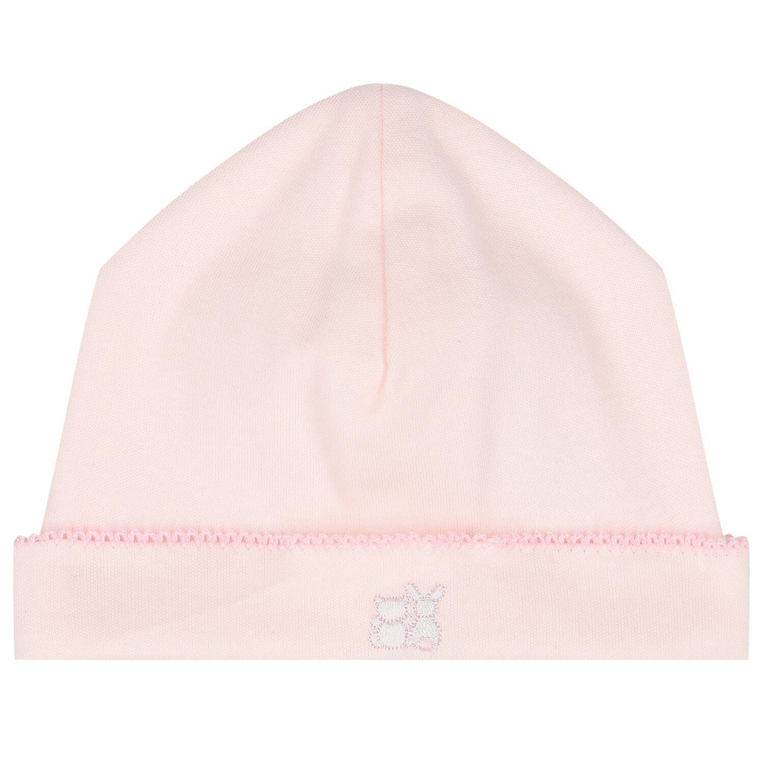 Baby Girls Pink Cotton Babygrow & Hat Set, 1, hi-res