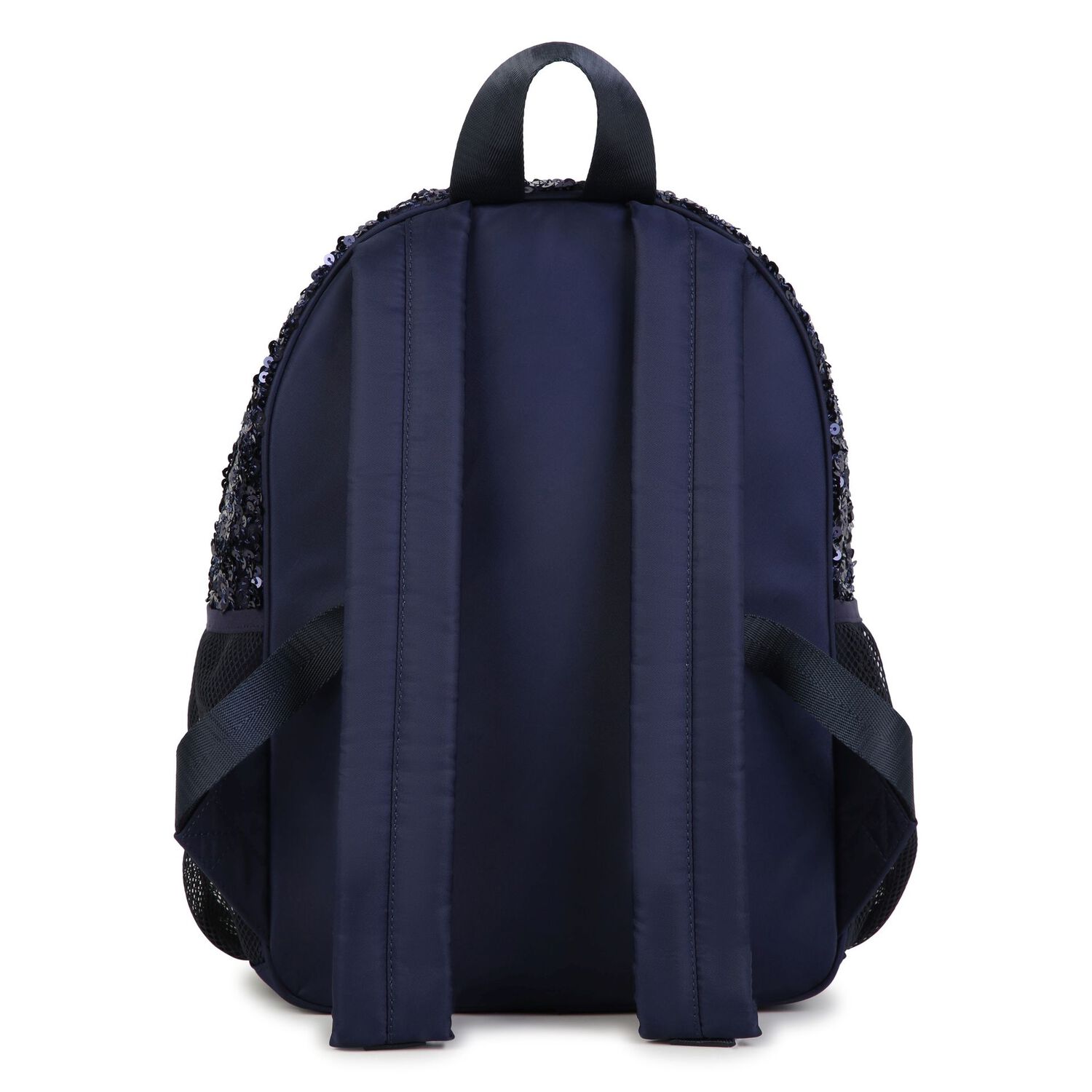 Girls Navy Blue Embellished Backpack ( 35cm ), 1, hi-res