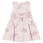 Girls Pink Ruffle Tulle Dress, 1, hi-res