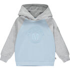 Boys Blue & Grey Logo Tracksuit, 1, hi-res