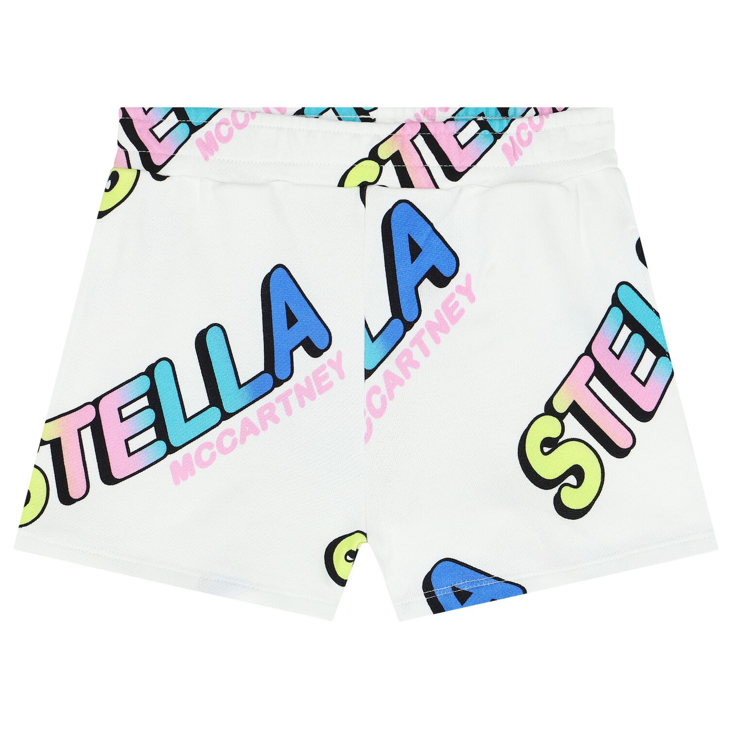 Girls White Logo Shorts, 1, hi-res image number null