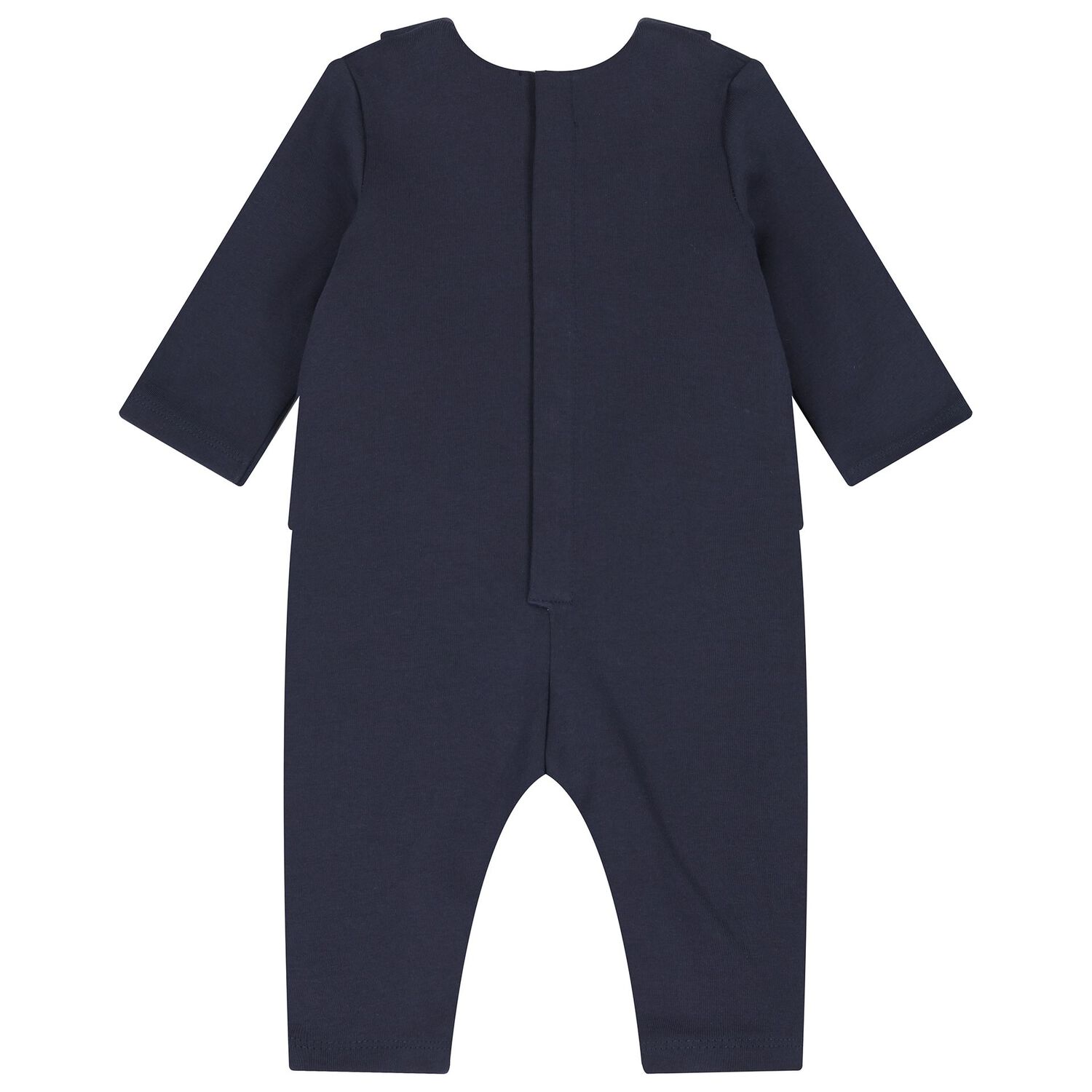 Baby Boys Navy Blue Suit Romper, 1, hi-res