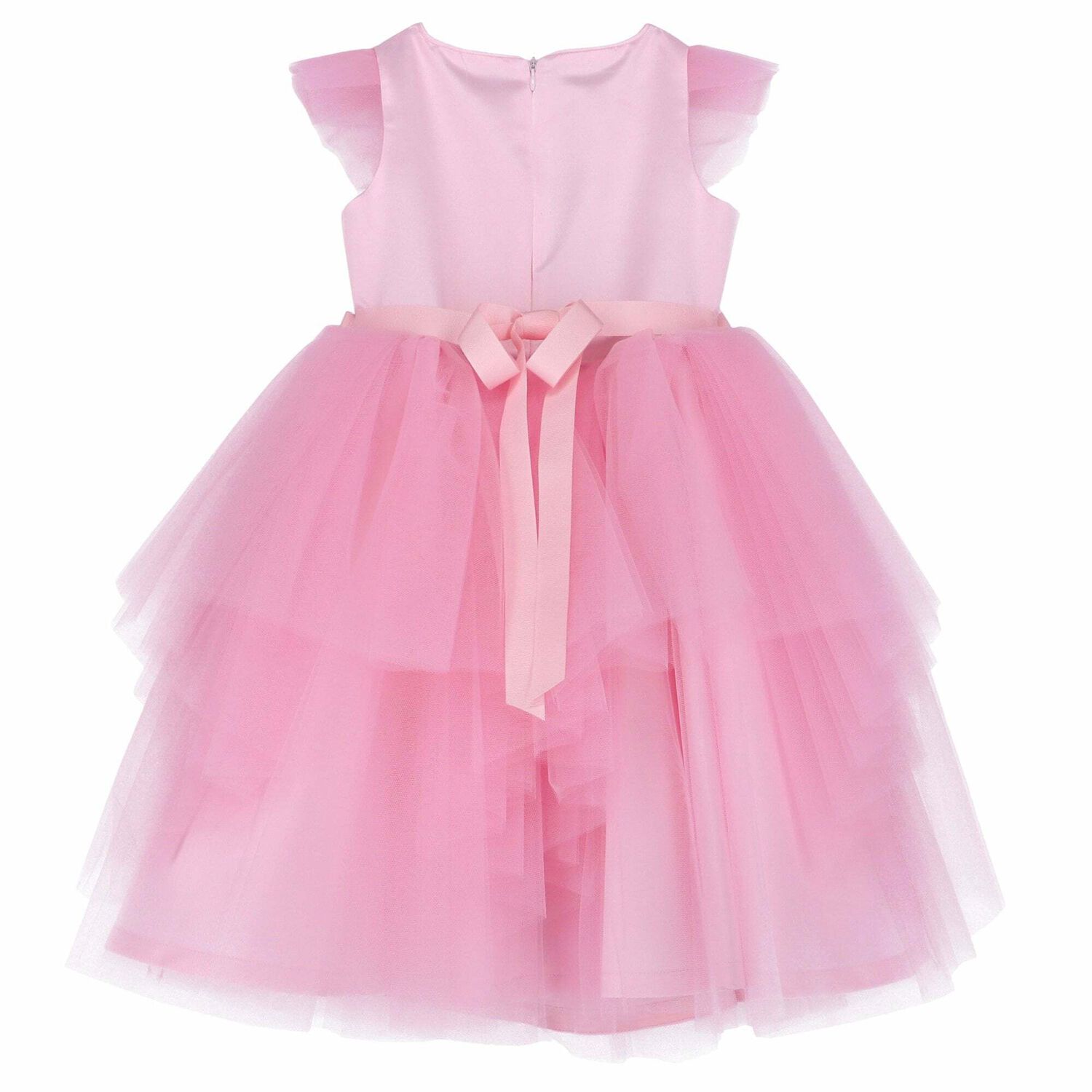 Girls Pink Tulle Dress, 1, hi-res image number null