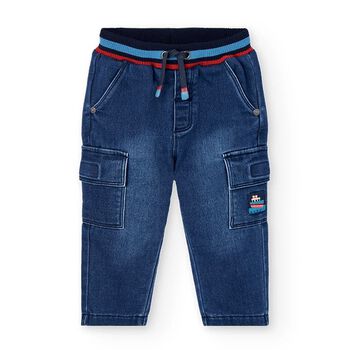 Boys Blue Denim Joggers