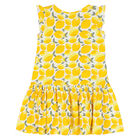 Girls Navy Floral Dress, 3, hi-res