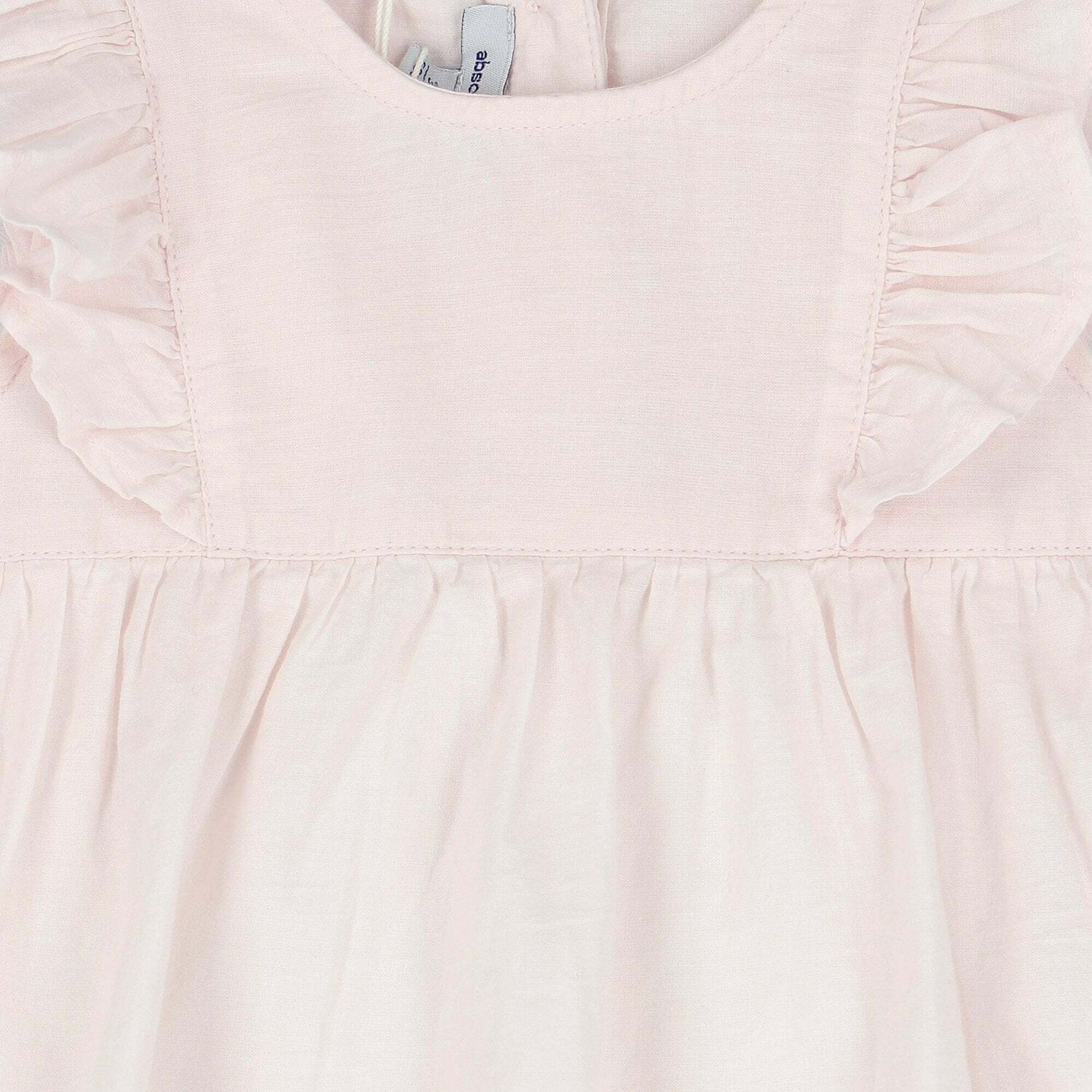 Baby Girls Pink Ruffle Dress, 1, hi-res