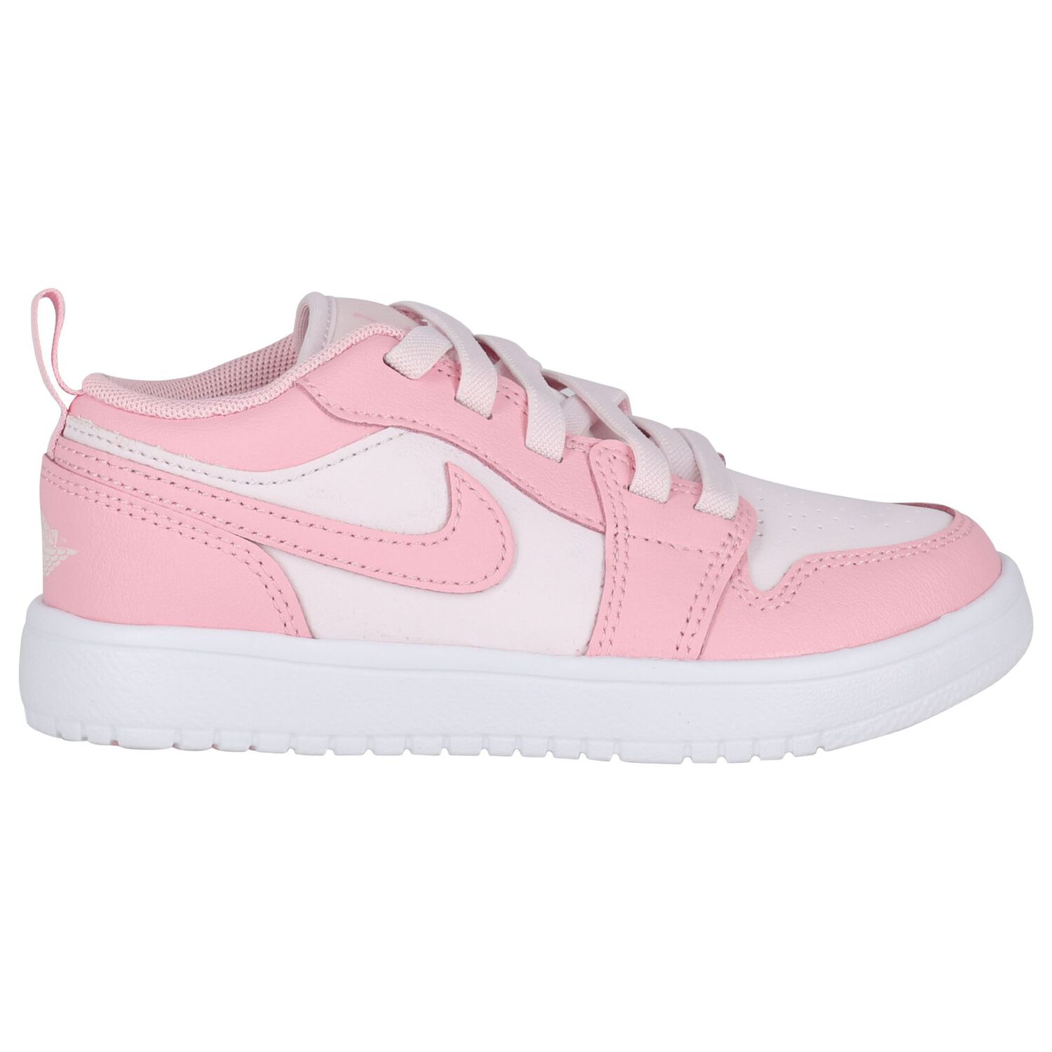 Girls Pink & White Air Jordan 1 Low Alt Trainers, 4, hi-res