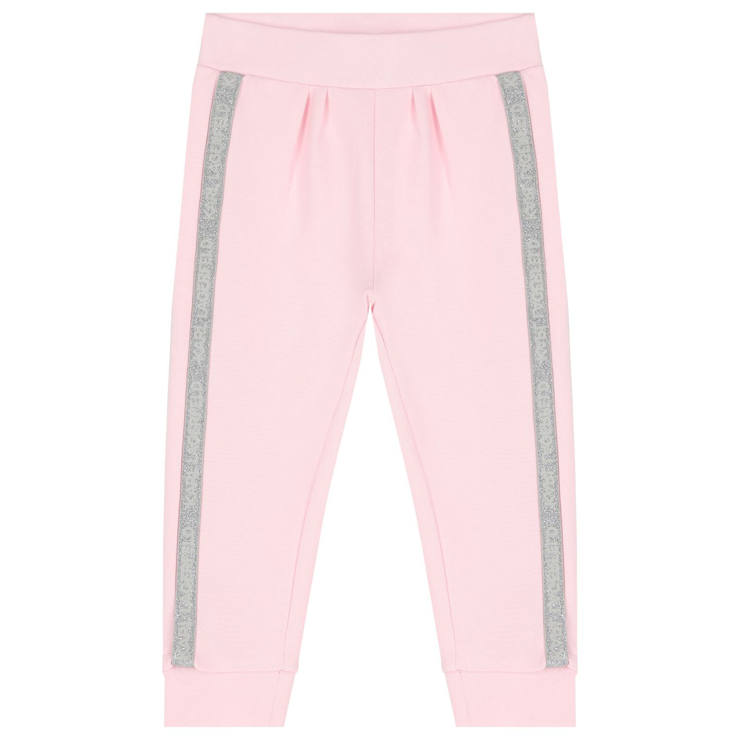Girls Pink & White Logo Tracksuit Set, 1, hi-res image number null