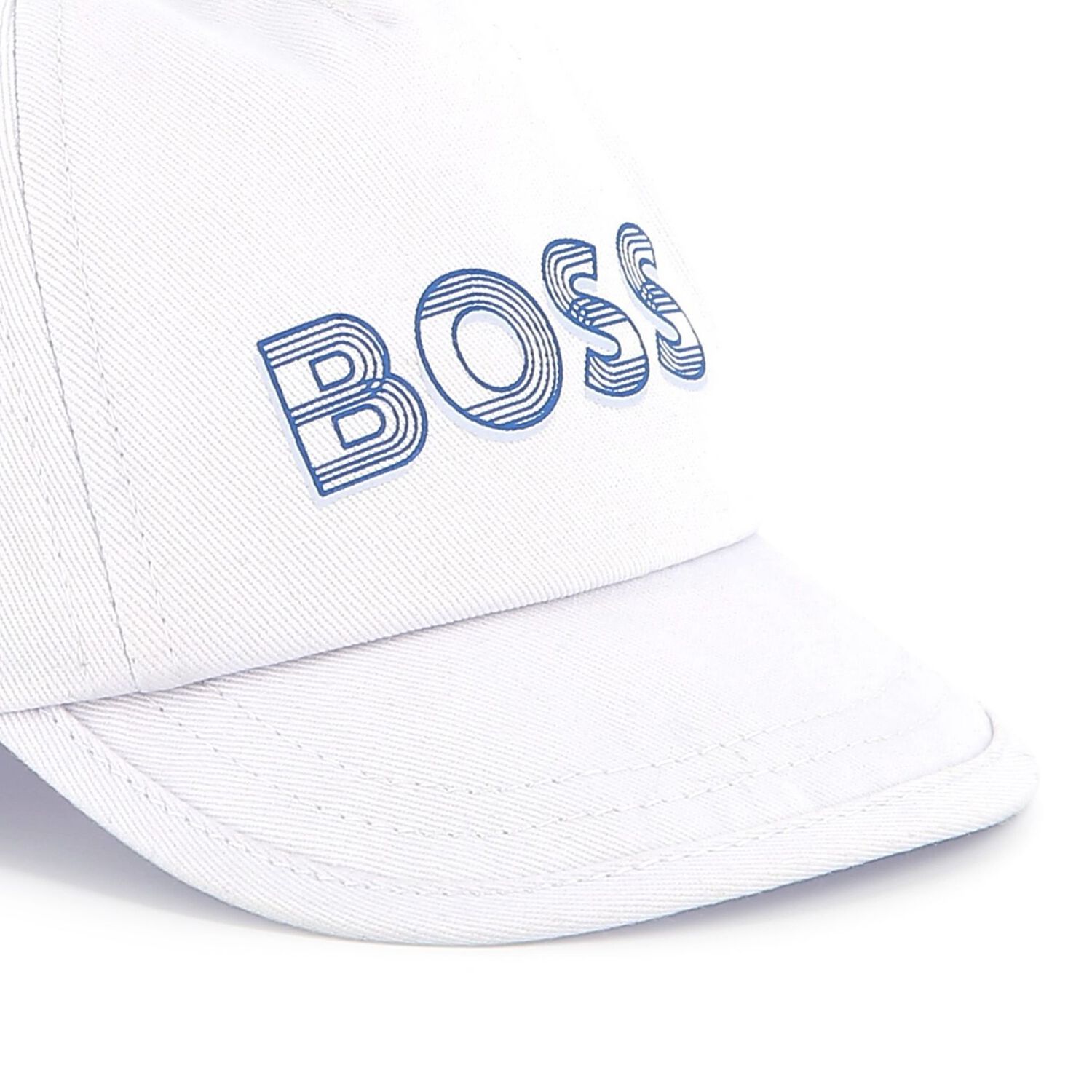 Baby Boys White Logo Cap, 1, hi-res