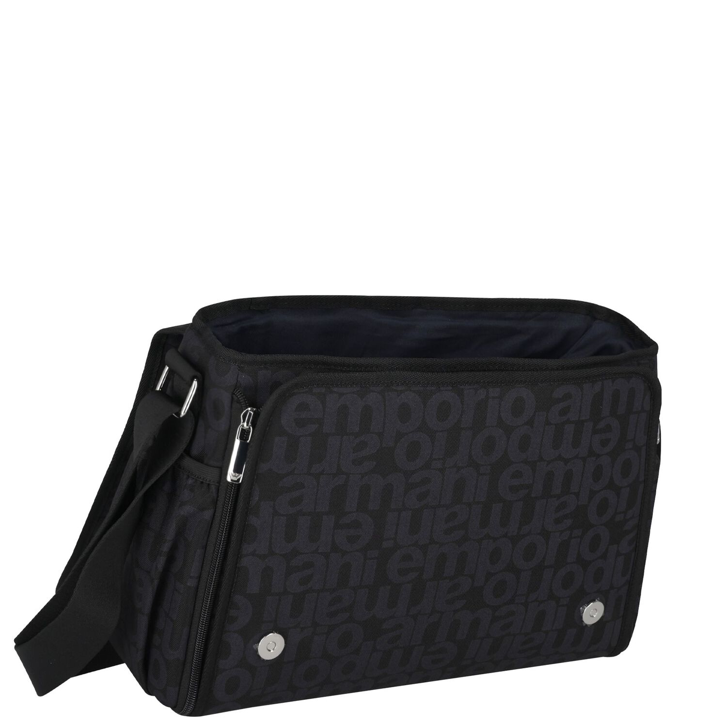 Black Logo Baby Changing Bag, 1, hi-res