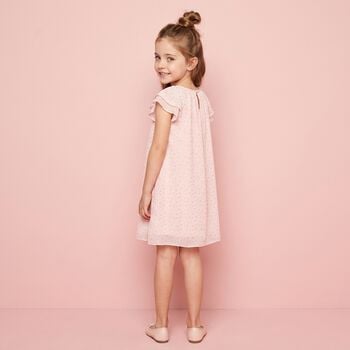 Girls Pink Dots Dress
