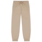 Boys Beige & Navy Blue Tracksuit Set ( 3 Piece ), 2, hi-res