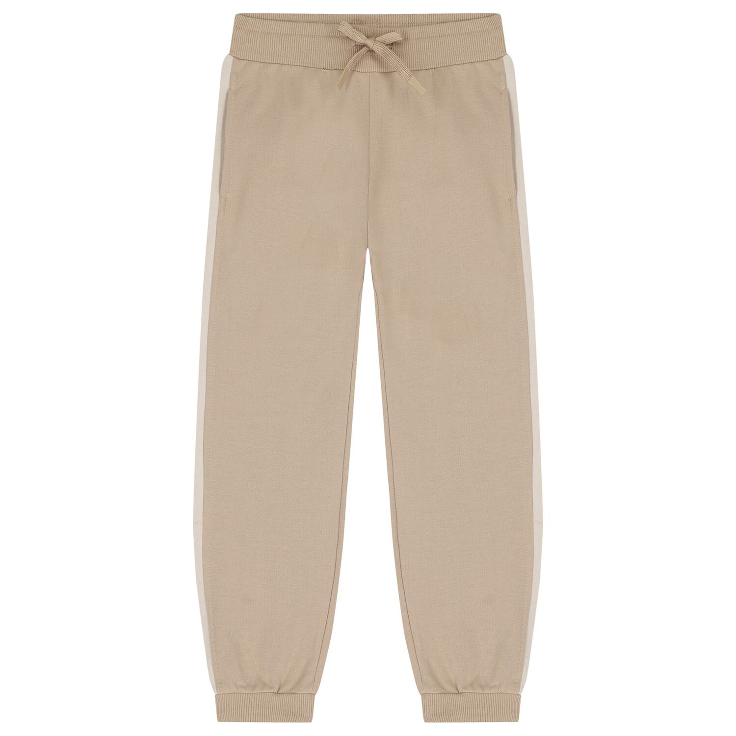 Boys Beige & Navy Blue Tracksuit Set ( 3 Piece ), 2, hi-res
