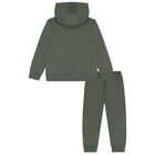 Boys Green Logo Tracksuit, 1, hi-res