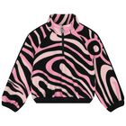 Girls Pink & Black Vortice Zip Up Top , 1, hi-res