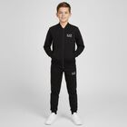 Boys Black Logo Tracksuit, 2, hi-res