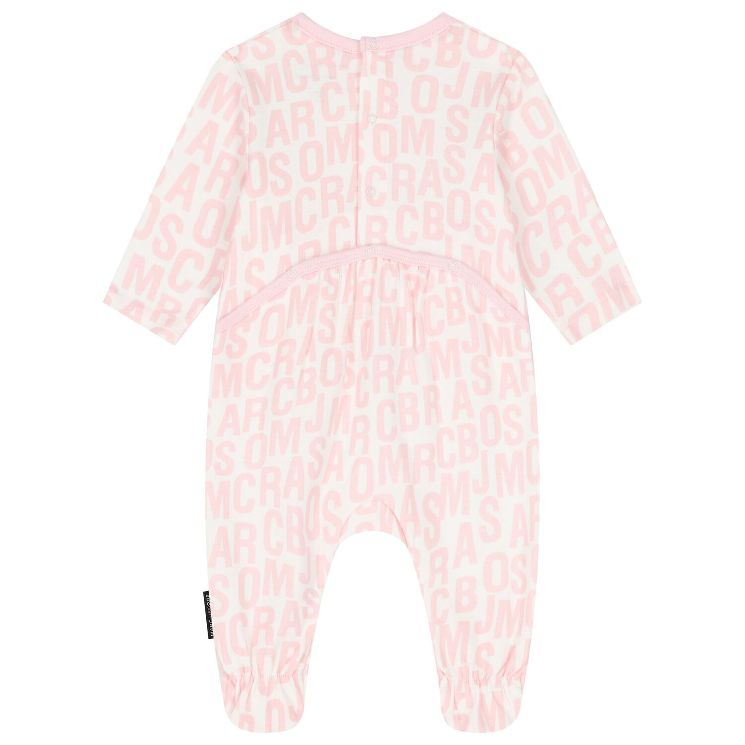 Baby Girls Ivory & Pink Logo Babygrow Gift Set, 1, hi-res