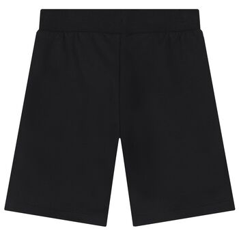 Boys Black Logo Shorts