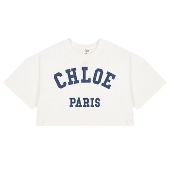 Girls Mini Me White Logo T-Shirt