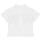Boys White & Black Logo Shorts Set, 1, hi-res