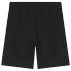 Boys Black Logo Shorts, 1, hi-res