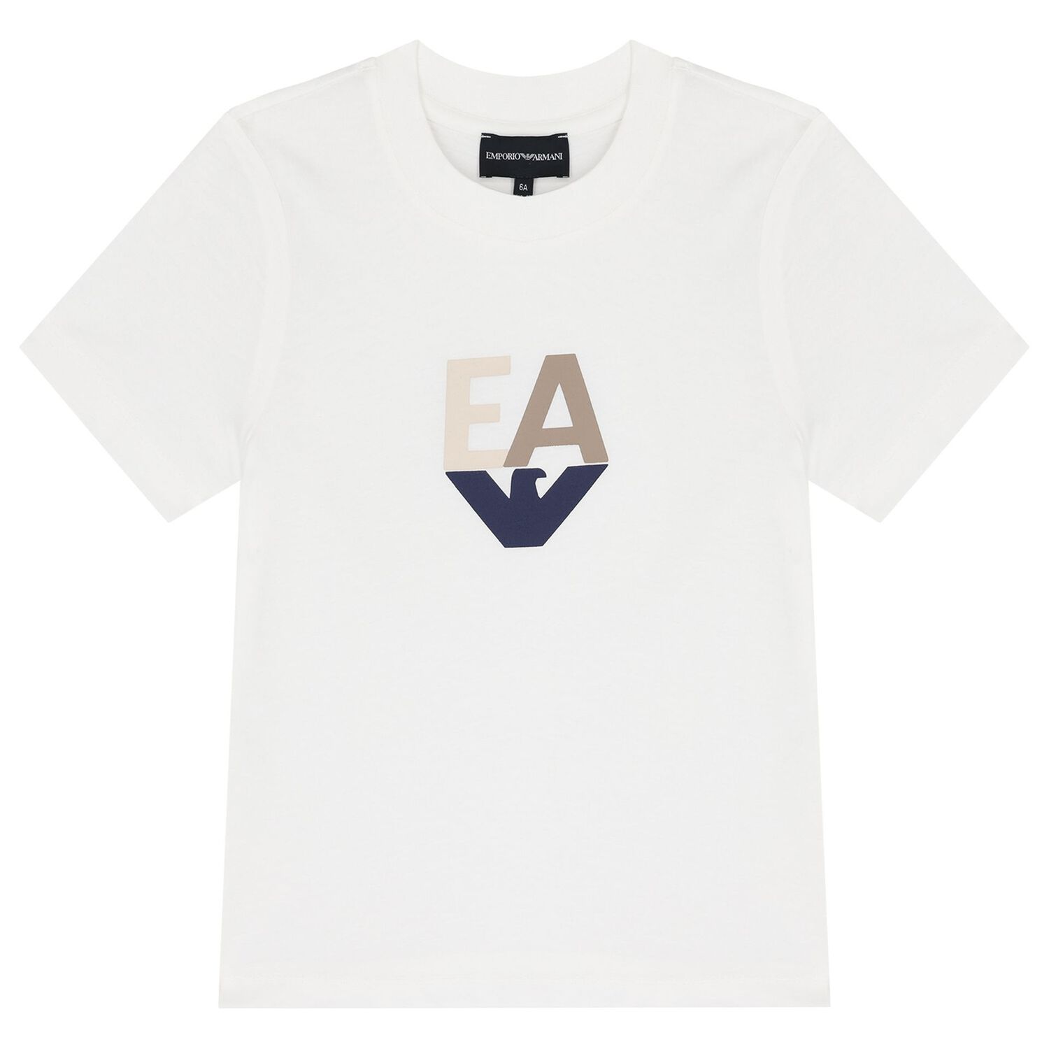 Boys Navy Blue, Ivory & Orange T-Shirts (3 Pack), 1, hi-res image number null