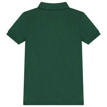 Boys Green Logo Polo Shirt