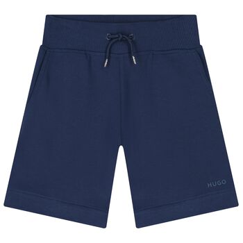 Boys Navy Blue Logo Short