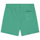 Boys Green Jersey Varsity Logo Shorts, 1, hi-res
