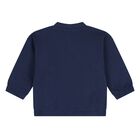 Younger Boys Navy Blue Tiger Logo Tracksuit, 1, hi-res