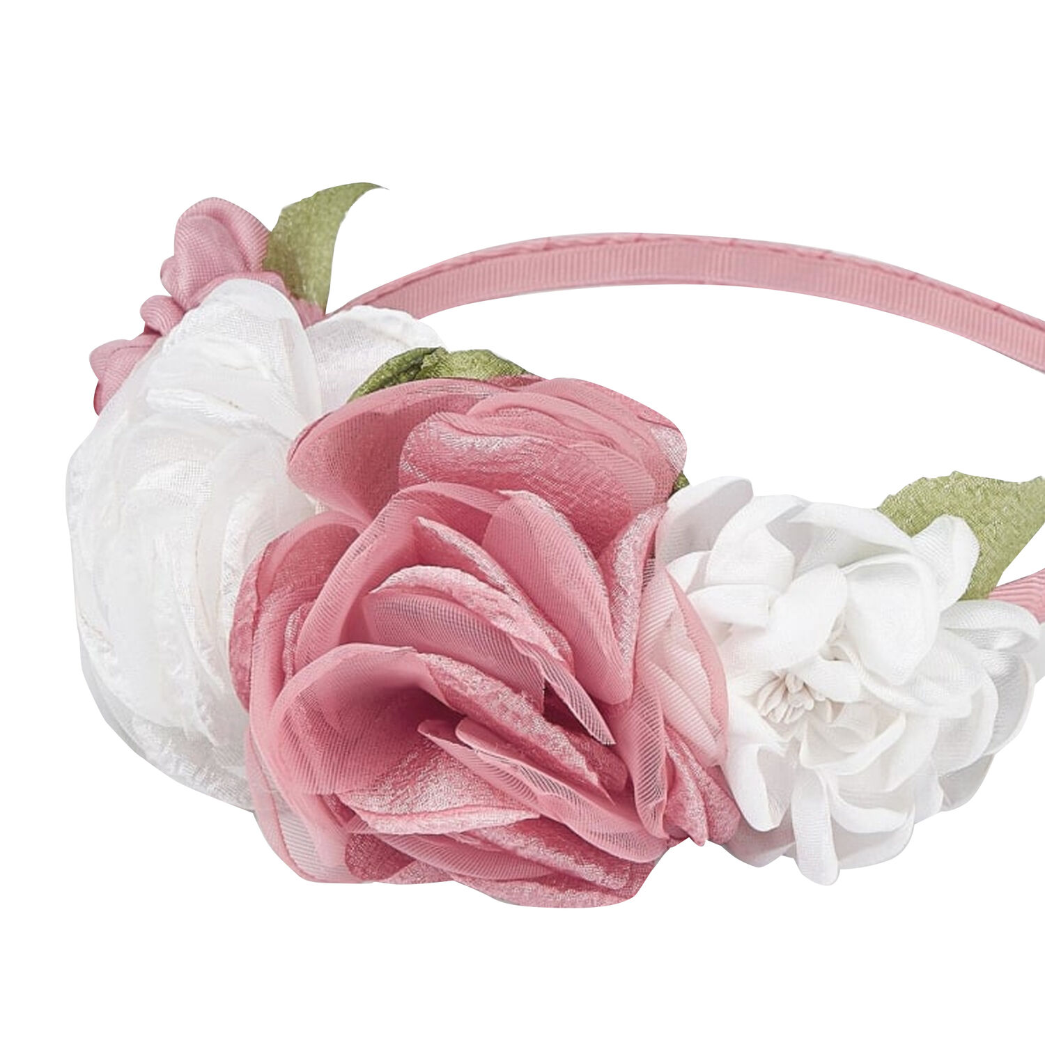 Girls Pink Flower Headband, 1, hi-res image number null