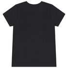 Boys Black Logo T-Shirt, 2, hi-res