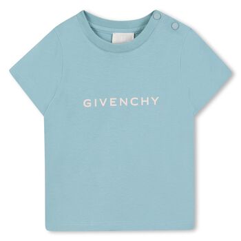 Givenchy Younger Boys Blue Logo T-Shirt, 3 Younger Boys Blue Logo T-Shirt
